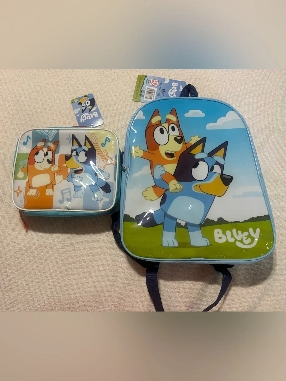 Bluey Backpack and Matching Blue Lunchbox